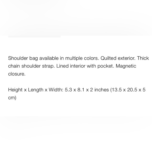 NWT Zara Quilted Chain Strap Shoulder Bag - Picture 9 of 9